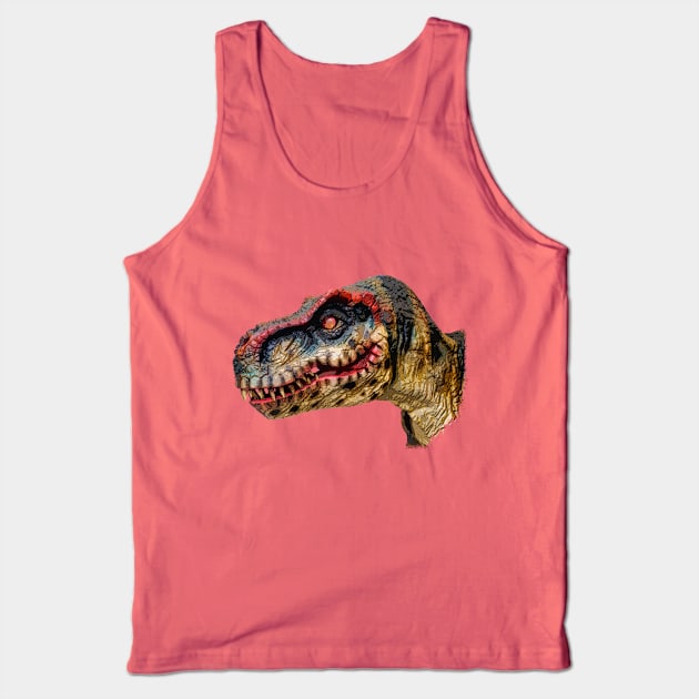 T-Rex Dinosaur Tank Top by RiverPhildon